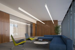 illuminazione in ufficio reception e sala d'attesa - riganelli