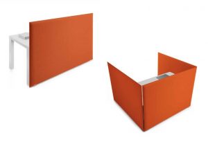 Oversize desk pannello fonoassorbente igienizzabile barriera protettiva snowsound - riganelli