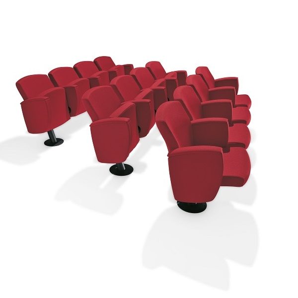 Kadenza poltrone con sedile ribaltabile per auditorium cinema teatro conferenze - riganelli