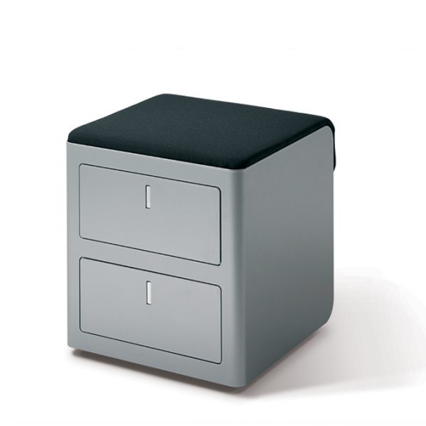 Cassettiera cbox cuscino nero per seduta - Riganelli Arredamenti