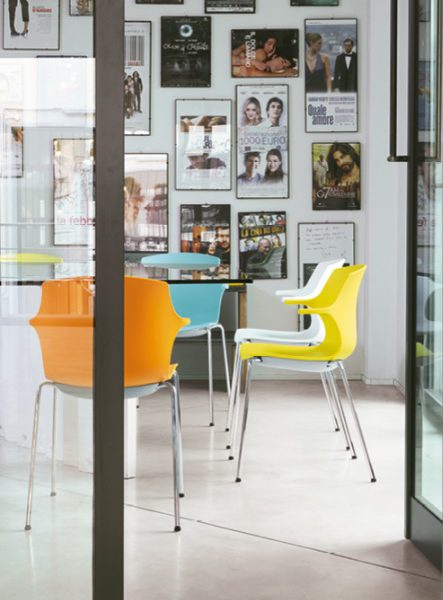 Frill sedie per ufficio colorato - Riganelli Arredamenti
