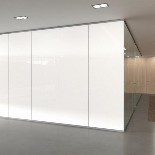 Monovetro-pareti-divisorie-uffici-box-in-vetro-satinato-privacy-Riganelli-arredamenti