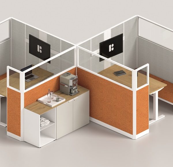 Kubick paretine modulari divisorie per configurazione uffici -riganelli