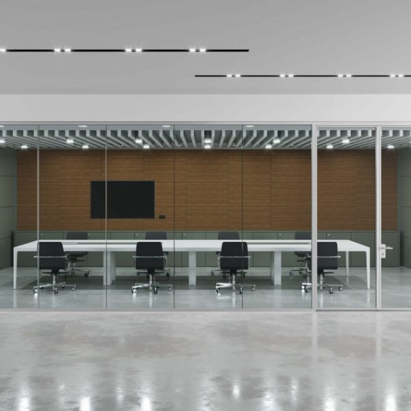 K82 pareti divisorie vetrate per suddivisione uffici sala riunione sala meeting conferenze-riganelli